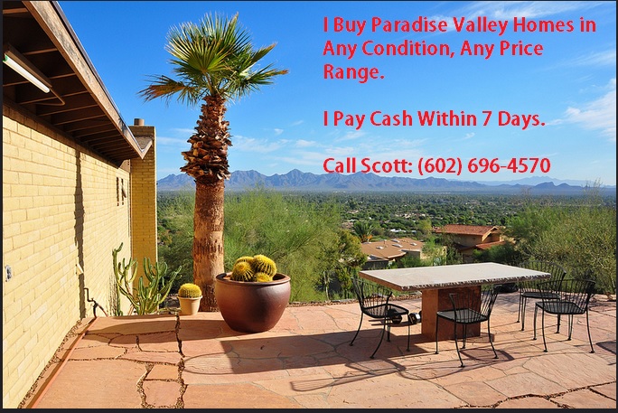 We Buy Paradise Valley Homes Cash